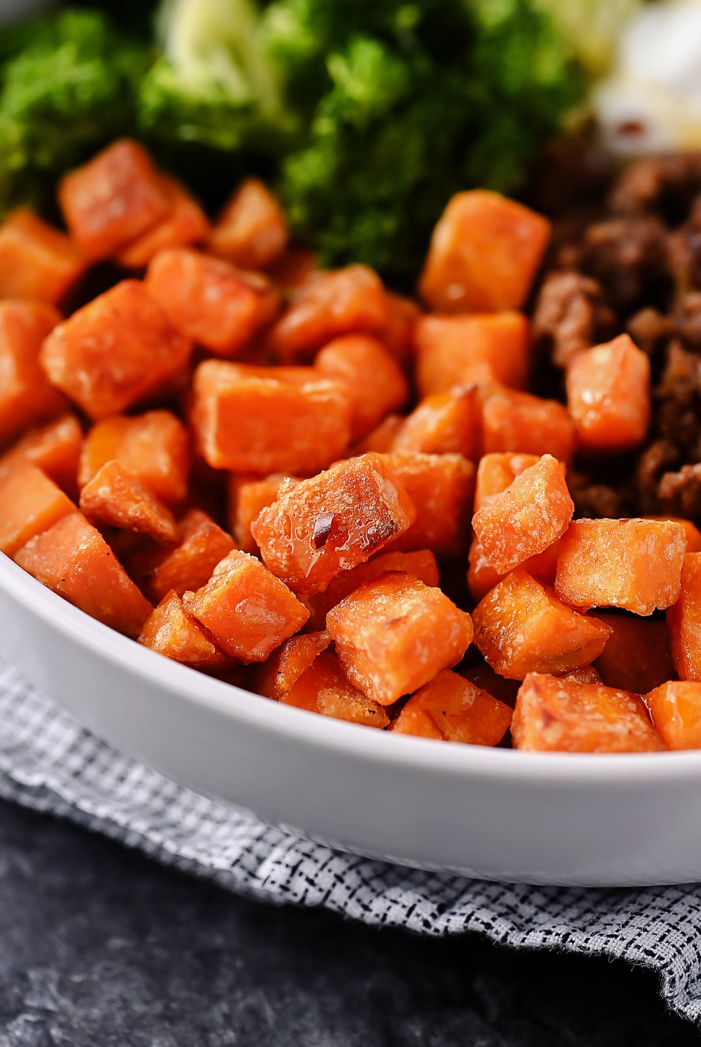 Hot Honey Ground Beef Bowls