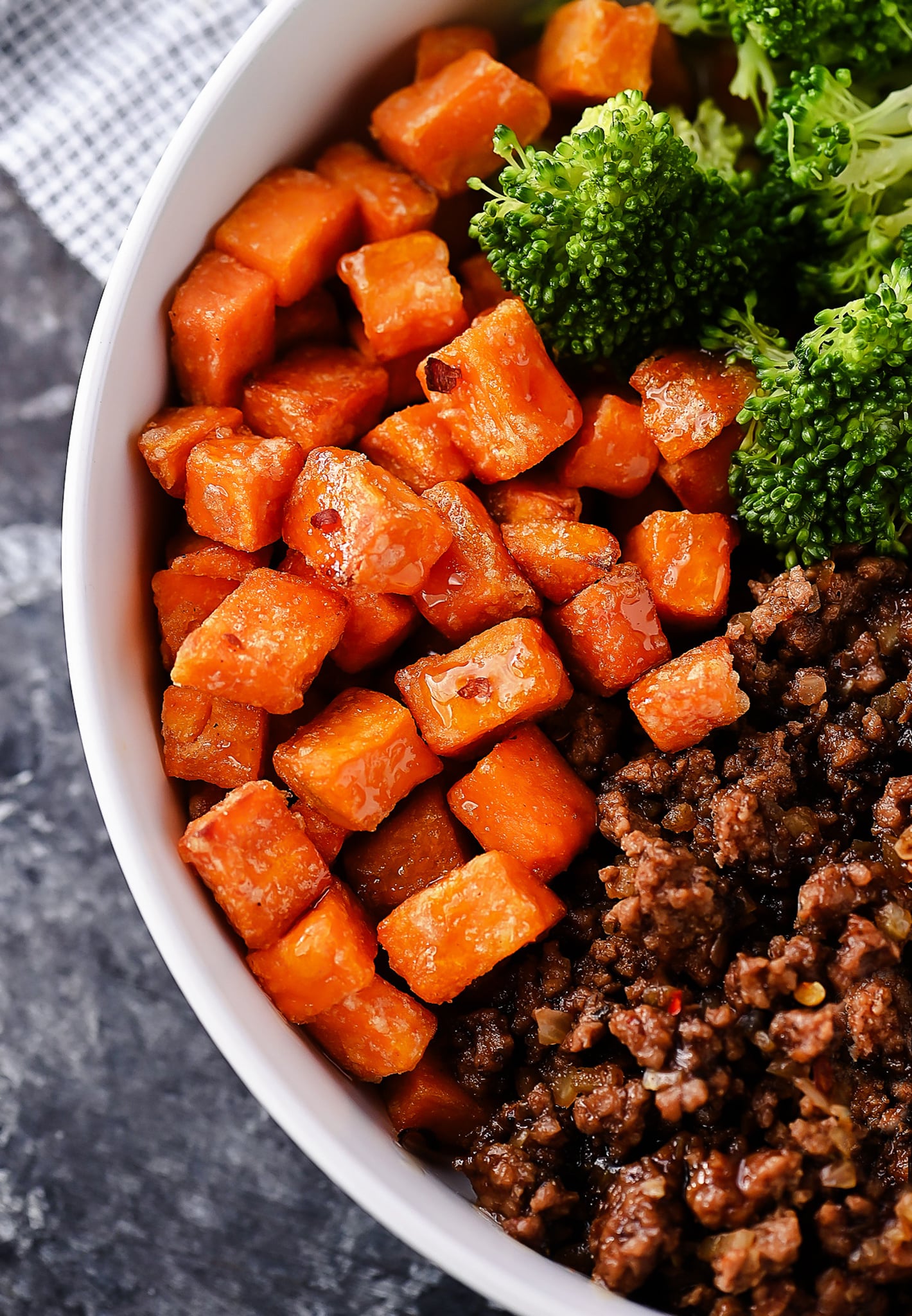 Hot Honey Ground Beef Bowls