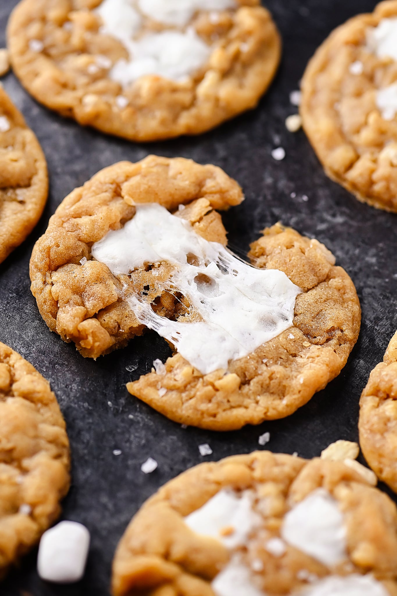 Marshmallow Crispy Cookies