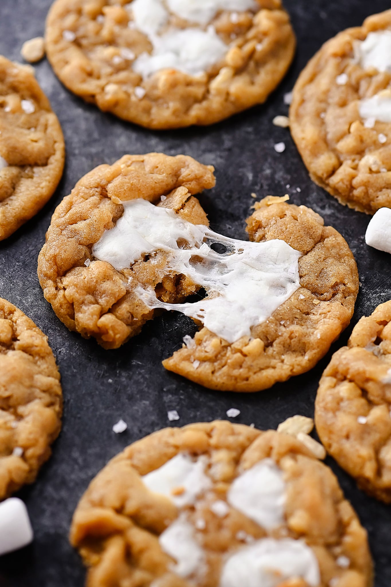 Marshmallow Crispy Cookies