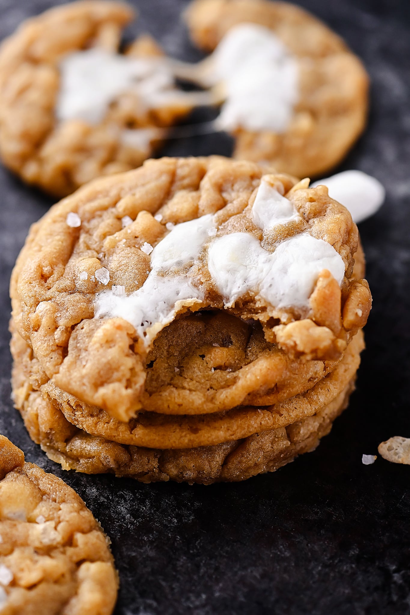 Marshmallow Crispy Cookies